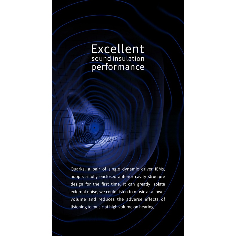 Moondrop Quarks หูฟังแบบไดนามิก IEM ประสิทธิภาพสูง 6 มม. micro Dynamic Driver หูฟังพร้อมไมโครโฟน