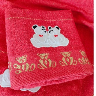 ผ้าเช็ดตัวCottonลายหมี