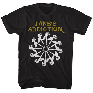 ใหม่ เสื้อยืดคอกลม แขนสั้น ผ้าฝ้าย 100% พิมพ์ลาย Janes Addiction wheel สีดํา สําหรับผู้ชาย 2022S-5XL