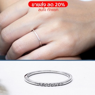 แหล่งขายและราคาStar Jewelry แหวนเงินแท้ 92.5% แหวนแฟชั่น แหวนมินิมอล ประดับเพชร CZ รุ่น RS3078-SSอาจถูกใจคุณ
