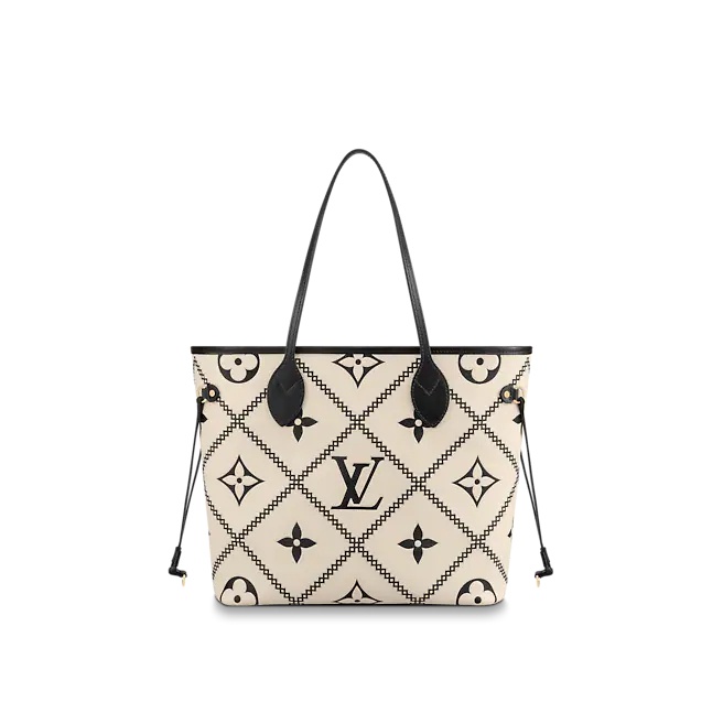 white neverfull lv