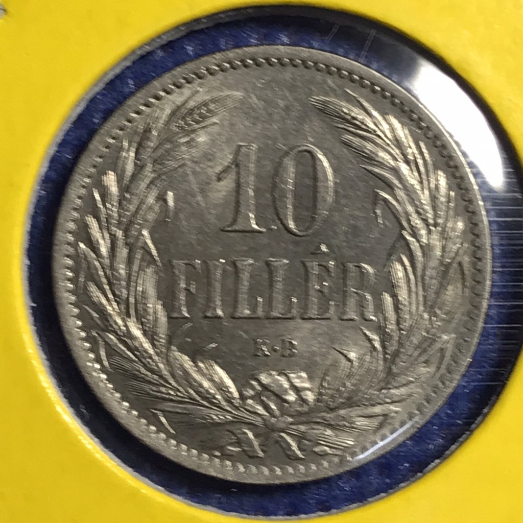 No.15471 ปี1895 ฮังการี 10 FILLER เหรียญสะสม เหรียญต่างประเทศ เหรียญเก่า หายาก ราคาถูก