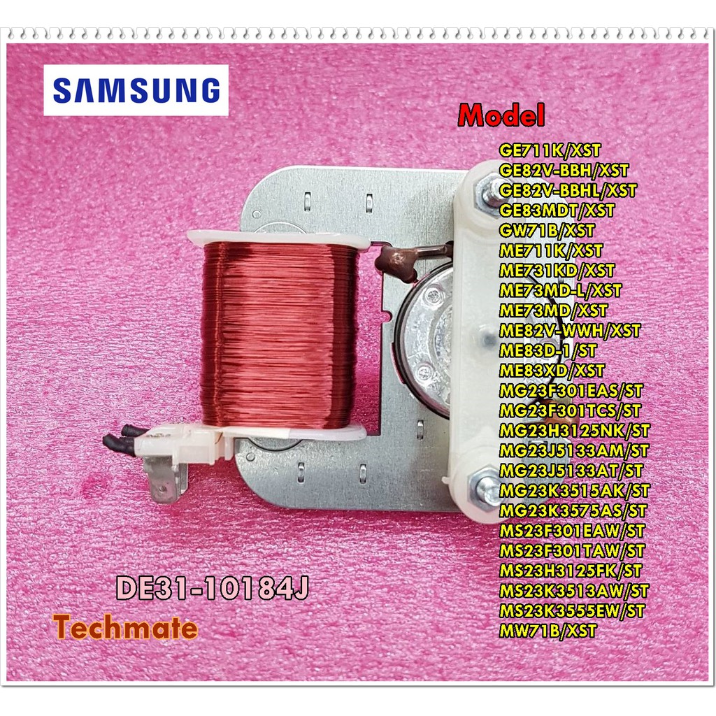 อะไหล่ของแท้/มอเตอร์พัดลมไมโครเวฟซัมซุง/SAMSUNG/DE31-10184J/MOTOR AC FAN