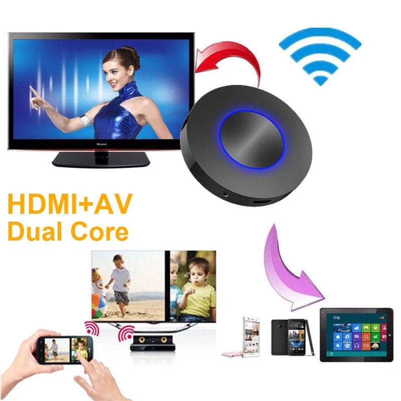 ใหม่ Q1 Mirroring Dongle เอาต์พุต Wifi Display Receiver HDMI Android TV อินเทอร์เฟซ VS Chromecast 2 Dab Stick