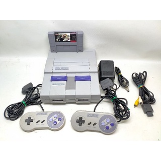 Snes Original US Only Super Nes แท้ เดิมๆ ชุดไฟไทยพร้อมเล่น ตลับโคโน่ US Save ได้