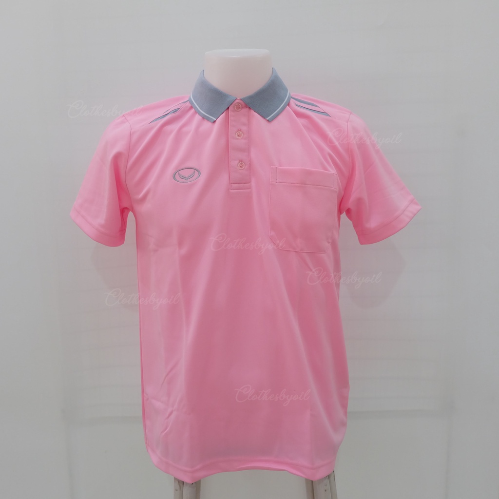 GRAND SPORT เสื้อโปโลทรงชาย คอปก รุ่น 012-473 ชมพู