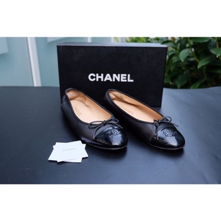 #CS4207 👜: Used รองเท้า Chanel ballet flats ขนาด 39