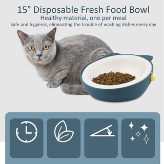 Disposable Cat Bowl Biodegradable Portable Pet Feeding Non‑Toxic Dog Dishes