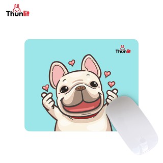 Thunlit แผ่นรองเมาส์ ลายสุนัข แผ่นรองเมาส์กันลื่น แผ่นรองเม้าส์ น่ารัก Mousepad กันลื่น เกมมิ่ง สำหรับแล็ปท็อป คอมพิวเตอร์