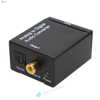 insↂ)xt(  New Analog L/R to Digital SPDIF Coaxial Coax RCA &amp;amp; Optical Toslink Audio Converter (Size: US Plug EU Plug