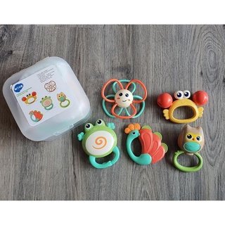 ยางกัดและตัวเขย่า .. Animal  baby rattles and flower teether