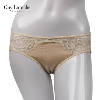 Guy Laroche GU3M92 กางเกงชั้นในสตรี   ทรง HALF ครึ่งตัว แต่งลูกไม้  ผ้า Tactel นุ่ม ยืด สวมใส่สบาย