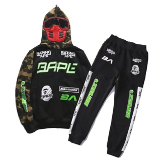 BAPE  camouflage windproof  glasses racing suit sweater