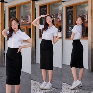 พร้อมส่ง💎กระโปรงทรงเอนักศึกษา ทรงเอ ความยาว 28" เอว24-34