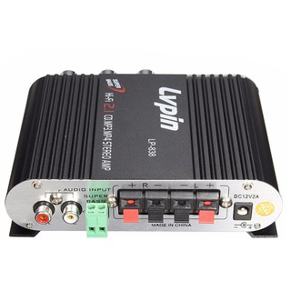 LVPIN 12V 200W Mini Hi-Fi Stereo Amplifier MP3 Car Radio Channels 2 House Super