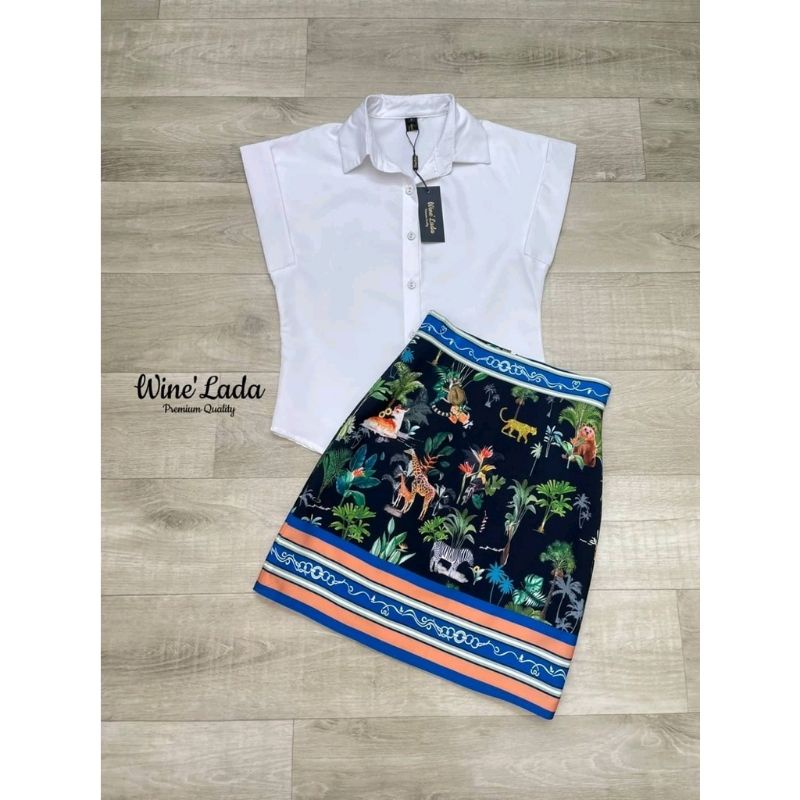 ชุดเซ็ท 2 ชิ้นลายสัตว์ size XL