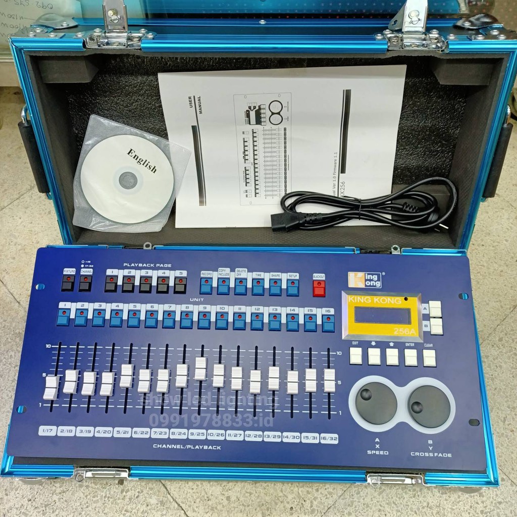 DMX-KINGKONG รุ่น KK-256A (มีตัวเลือก) บอร์ดคุมไฟดิสโก้ บอร์ดคุมไฟเวที ไฟพาร์ มูฟวิ่งเฮท ไฟเลเซอร์ดิ