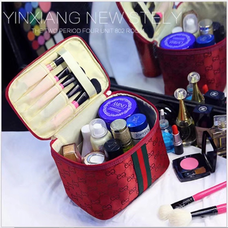 กระเป๋าอเนกประสงค์ จัดเก็บเครื่องสำอางค์ จัดระเบียบต่างๆ ขนาด 21x15x14cm ราคา ถูกที่สุด ดีลบีเคเค แกลเลอรีภาพที่ 6