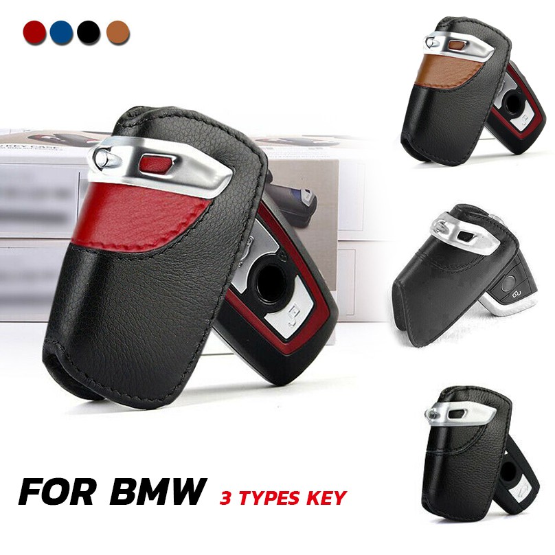 ✨พร้อมส่ง✨รถหนังแท้สำหรับ ฝาครอบกุญแจรถ Car Leather Key Case for BMW M3 M5 G30 F48 F15 F16 F10 F34 F30 F20 GT 325i 525i 520i 528i 116I 118I X1 X3 X4 X5 X6 Car Key Cover Leather Keychain Key Shell