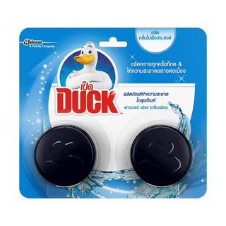 ก้อนทำความสะอาดโถสุขภัณฑ์ DUCK รุ่น PACK2 ขนาด 40 กรัม (แพ็ก 2 ก้อน) สีฟ้า ผลิตภัณฑ์น้ำยาทำความสะอาดอเนกประสงค์ Toilet C