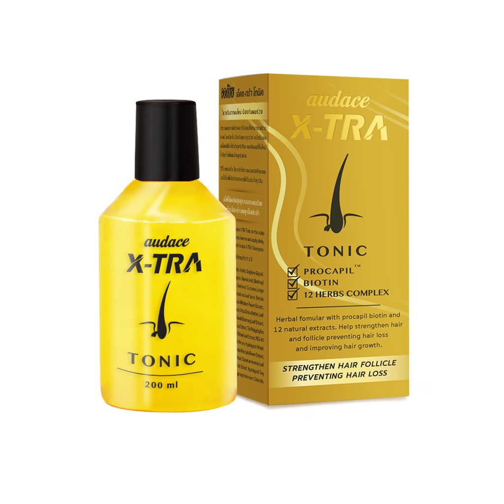 Audace X-tra tonic ออด๊าซ เอ็กซ์ทร้า โทนิค สูตรสำหรับเส้นผมที่หลุดร่วงง่าย