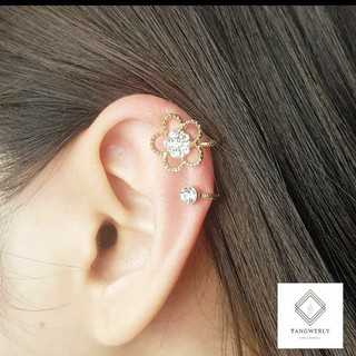 earcuff รูปดอกไม้ แบบหนีบ