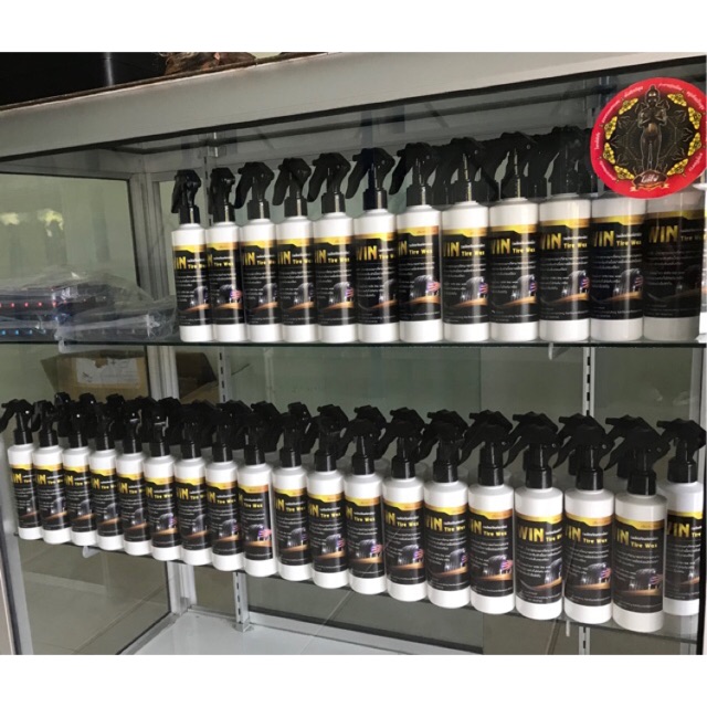 WIN tire wax ผลิตภัณฑ์เคลือบเงาล้อยาง