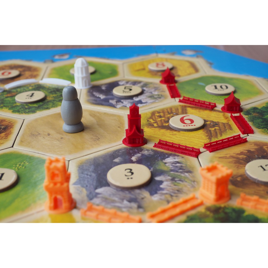 [Plastic] Catan Board Game [TH/EN]: Upgrade Player Token  - ชุดอัพเกรดตัวผู้เล่นสำหรับเกมคาทาน