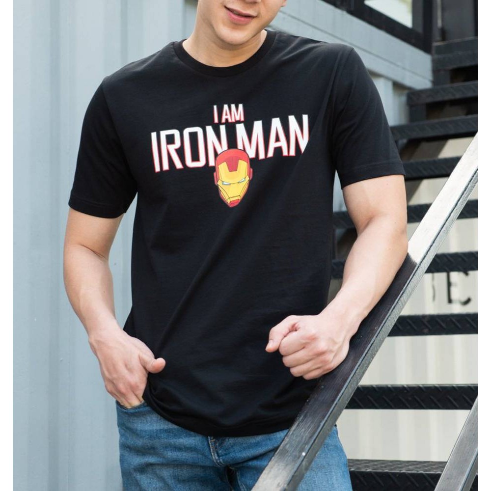 เสื้อยืดมาร์เวล MARVEL | I AM IRONMAN-9271-BL
