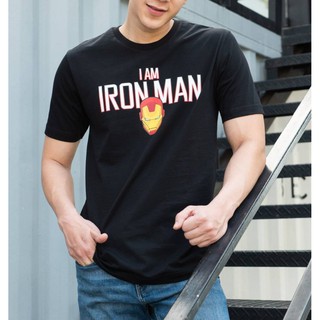 เสื้อยืดมาร์เวล I AM IRONMAN-9271-BL