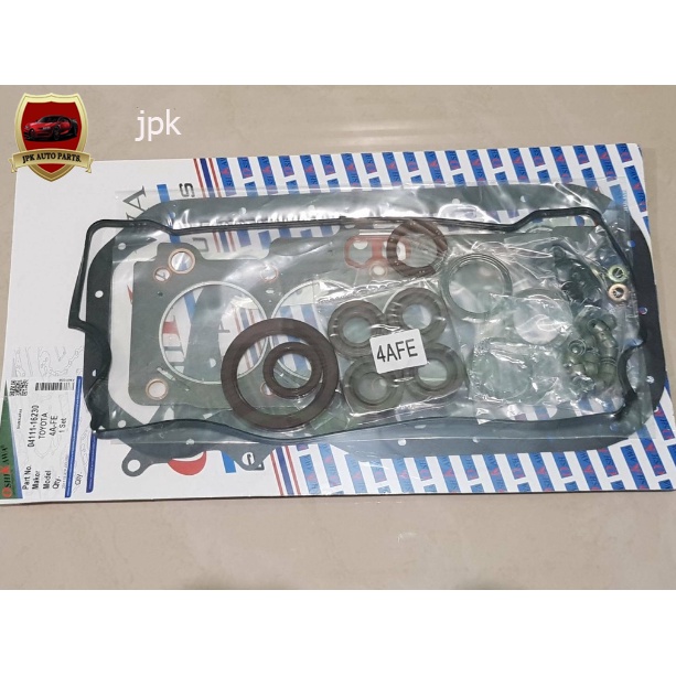 ประเก็นชุดใหญ่ TOYOTA AE100-101, 4A-FE ไต้หวัน ชุดละ950บาท แถมกาวทาประเก็น เนื้อสีดำ Versachem USA 1หลอด