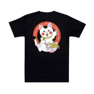 แขนสั้นcrew neckSLUM LTD - RIPNDIP Lucky Nerm Tee BlackS-XXXXL