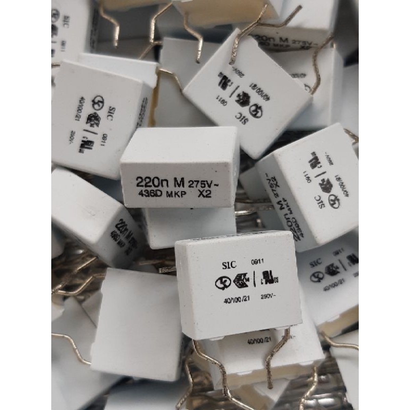 SIC MKP 0.22uf 224 220nf 275VAC capacitor ตัวเก็บประจุ คาปาซิเตอร์ ราคา ถูกที่สุด ดีลบีเคเค แกลเลอรีภาพที่ 2