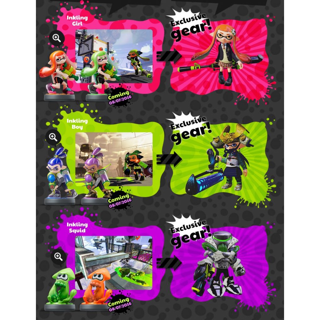 Splatoon  27 ใบแบบซื้อทีละ ใบ ใช้ได้กับทั้งภาค 1 2 3