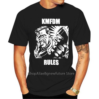 ใหม่ เสื้อยืดลําลอง แขนสั้น พิมพ์ลาย Kmfdm Rules Black Oapnna62Mhjban75 สําหรับผู้ชาย