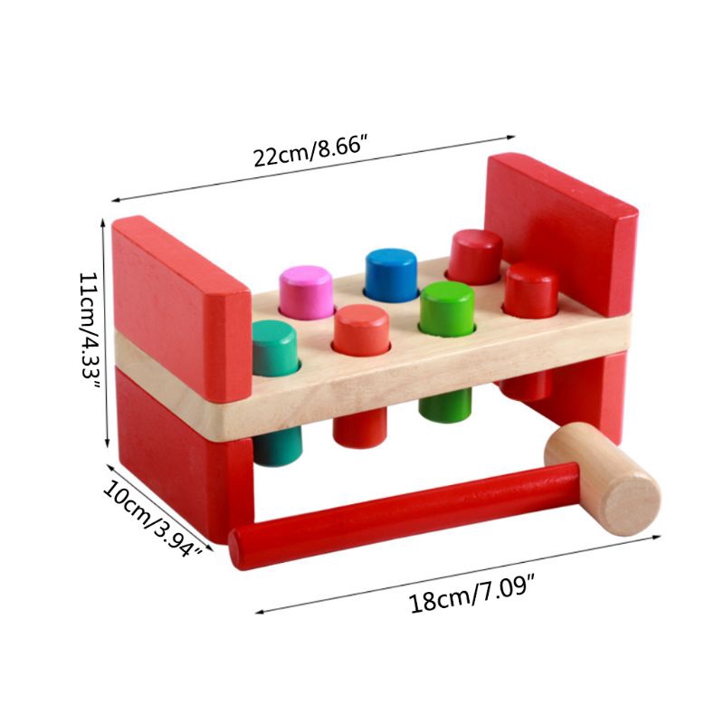 king Wooden Fun Color Piling Table Beats Hamster Kids Children Early ...