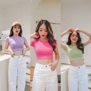 Jimmie Cropเสื้อครอปแขนสั้น Byatipa