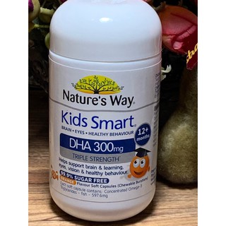 Nature’s Way Kids Smart DHA 300 mg วิตามินบำรุงสมอง เพิ่มสมาธิ การเรียนรู้ สายตา จากออสเตรเลีย