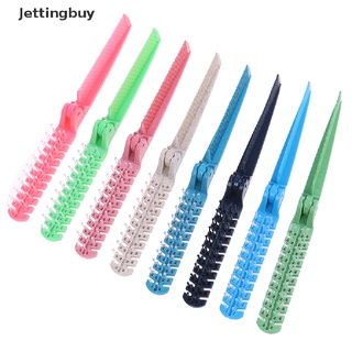 [Jettingbuy] แปรงหวีผมพลาสติก แบบสองหัว พับได้ DIY สําหรับผู้หญิง พร้อมส่ง