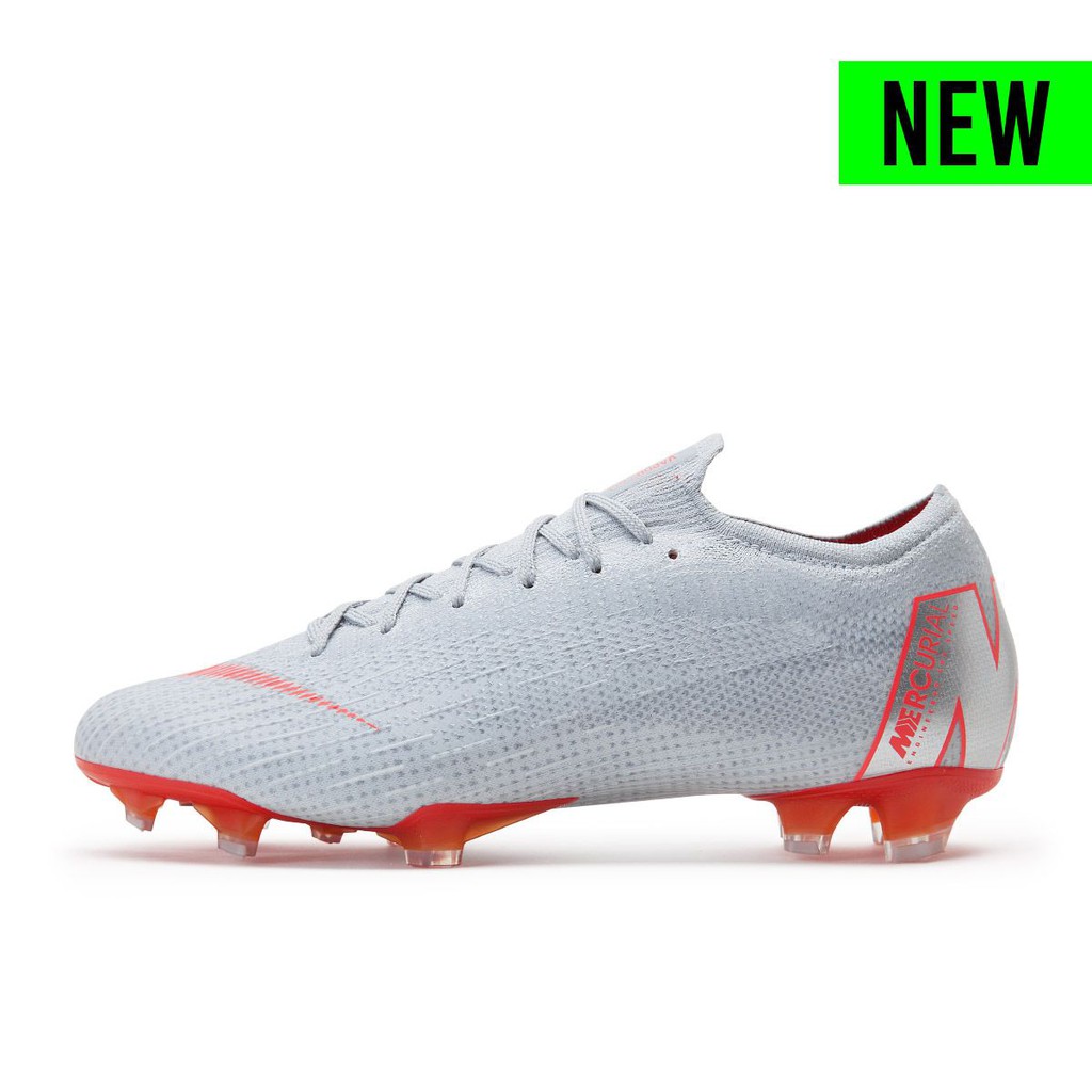 NIKE MERCURIAL VAPOR 12 ELITE FG - WOLF GREY/LT CRIMSON-PURE PLATINUM