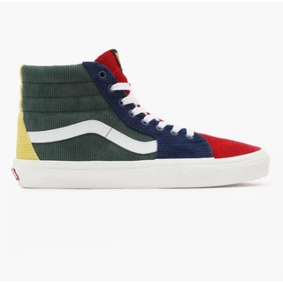 [ของแท้ ส่งฟรี จากไทย] VANS SK8-HI - (MIXED CORDUROY) MULTI/JUNGLE GREE