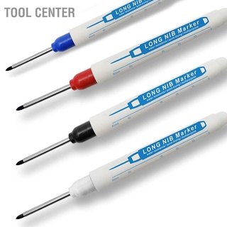 Tool Center Long Nib Marking Pen Multifunctional Waterproof Deep Hole 30mm Reach Marker for Woodworking