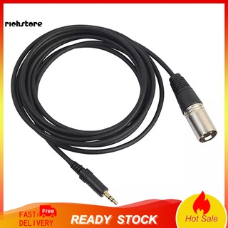 &lt;Richstore&gt; อะแดปเตอร์แจ็คเสียงสเตอริโอ 3.5 มม. To 3 Pin Xlr Male สําหรับไมโครโฟน