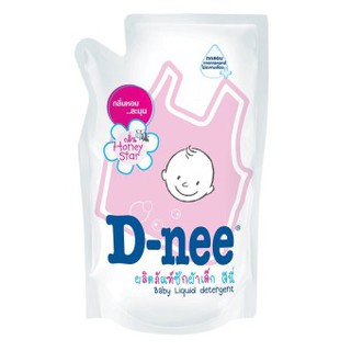 D-nee น้ำยาซักผ้าเด็ก กลิ่น Honey Star ชนิดเติม ขนาด 600 มล. (แพ็ค 3)