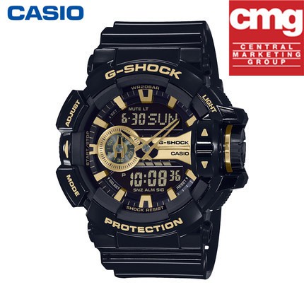 Casio G-Shock นาฬิกาข้อมือผู้ชาย สายเรซิ่น รุ่น GA-400GB-1A9 นาฬิกาข้อมือผู้ชายกันน้ำกีฬา
