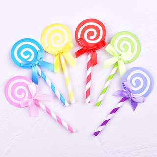 6pcs×1 set of lollipop shape birthday cake decoration birthday decoration happy birthday top hat baking accessories