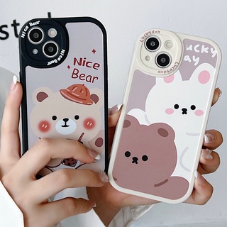 for Infinix Hot 11 10 9 Play Hot 11s 10s Note 8 Smart 5 6 Tecno Spark 5 Pro Bear Back Cover with Camera Lens Soft TPU Case STG03