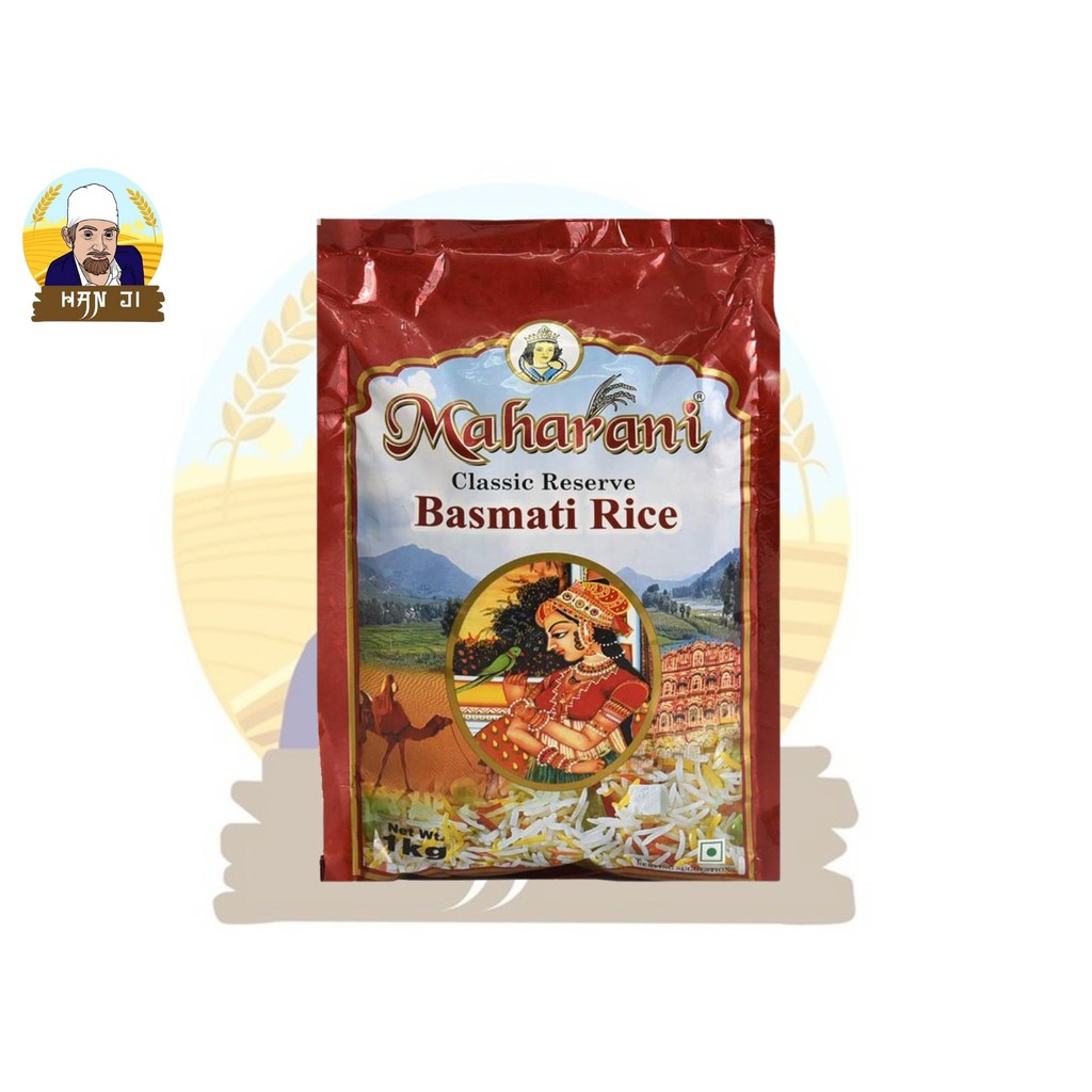 Maharani Basmati Rice 1kg ข้าวบาสมาติ เมล็ดยาว