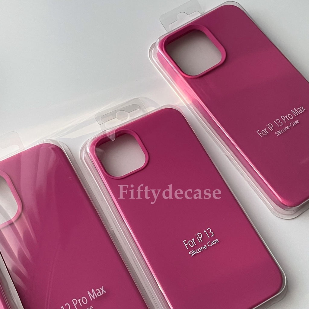 เคสกำมะหยี่ รุ่น 7-16promax เคสซิลิโคนสีพื้น ไม่มีโลโก้ (สีดราก้อนฟรุต) พร้อมส่ง !!!