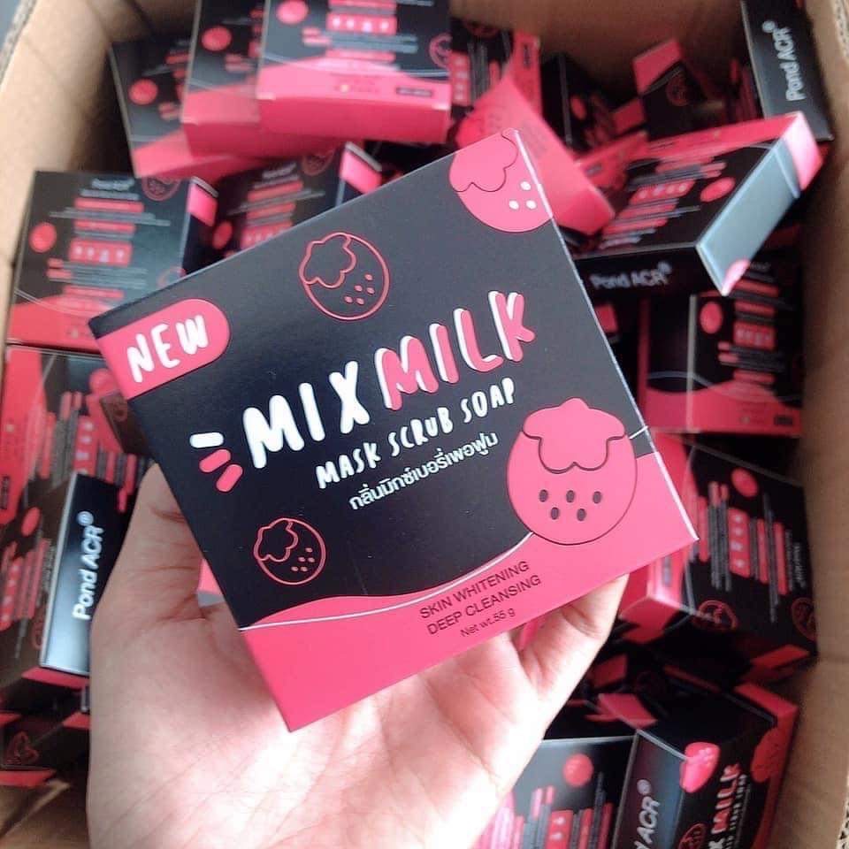 สบู่มิกซ์มิลล์ แพ็กเก็จใหม่ Mik Milk